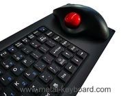 Ergonomik Trackball Mouse ile IP65 Silikon Klavye USB Panel Montajlı Klavye
