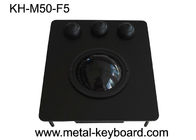50MM Reçine Küre ile USB Bağlantı Noktası Siyah Metal Panel Endüstriyel İztopu Fare