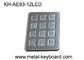 Self - service Kiosk  Digital Metal keypad Vandal Proof 12 Keys 3x4