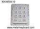 IP65 Waterproof Ruggedized Metal Keypad 12 Keys Industrial Stainless Steel Keypad