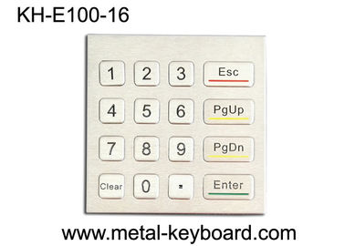 10mA Rugged Waterproof Access Control Keypad 16 Key Stainless Steel Numeric Keypad