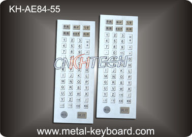 Ruggedized 55 Keys Industrial Metal Keyboard , Metal Computer Keyboard