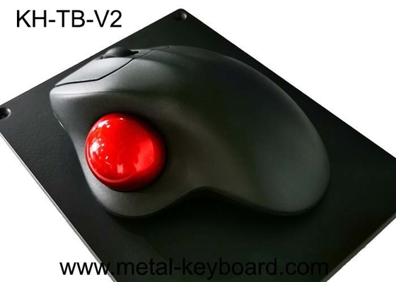 Siyah Metal Monte Paneli, Endüstriyel Bilgisayar Fare ile Reçine Trackball
