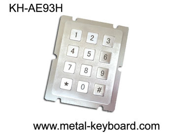 Erişim Kontrol Sistemi için 12 Anahtarlı Metal Panel Montajlı Tuş Takımı