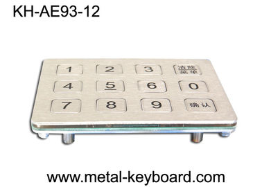 Digital Keypad IP 65 Water - proof Metal Keypad 12 Keys for Vending machine