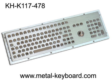 Topuzlu ve sayı tuş takımlı, toz geçirmez metal panel montajlı klavye