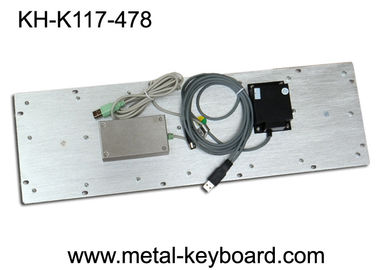 Topuzlu ve sayı tuş takımlı, toz geçirmez metal panel montajlı klavye
