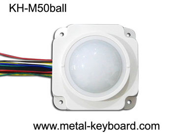 50mm Mekanik Beyaz reçine Sağlık için sağlam Trackball Fare Modülü
