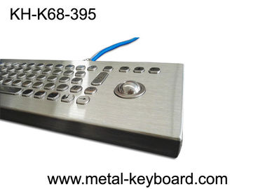 70 Keys Rugged 25mm trackball ile endüstriyel metal bilgisayar klavye