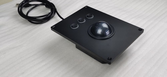 Endüstriyel Uygulamalar için Büyük Boyutlu 60mm Siyah Trackball Fare - Güvenilir Performans