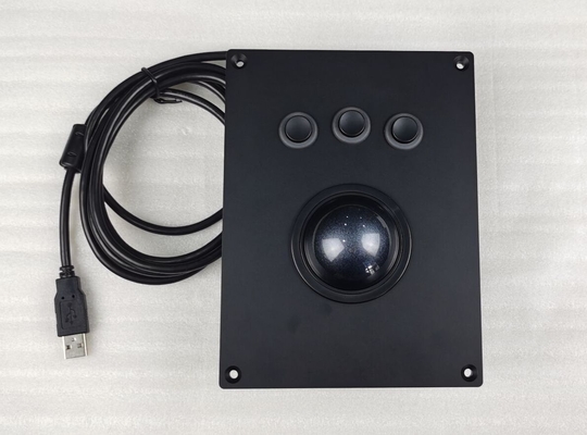 Endüstriyel Uygulamalar için Büyük Boyutlu 60mm Siyah Trackball Fare - Güvenilir Performans