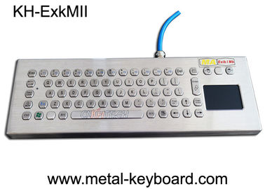 Patlamaya Dayanıklı Paslanmaz Çelik Tuş Takımı, Touchpad ile Endüstriyel Pc Klavye