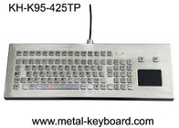 USB / PS2 Arabirimi Metal Bilgisayar Klavye Paslanmaz Çelik Kiosk Touchpad Avilable