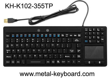 Su geçirmez USB Arayüzü Endüstriyel PC Klavye Touchpad ile 106 Tuşlar Gürültü