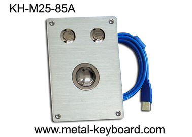 Rugged Kiosk industrial pointing device with 25MM Metal Trackball Mouse and 2 round buttons