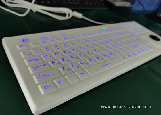 PS2 Kauçuk Endüstriyel Silikon Klavye Trackball Mouse ile Sağlamlaştırılmış Arka Işık