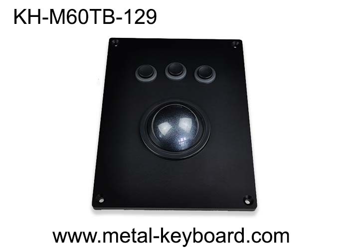 Endüstriyel Uygulamalar için Büyük Boyutlu 60mm Siyah Trackball Fare - Güvenilir Performans