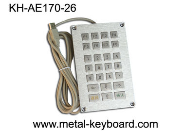 USB Self Servis Terminali Metal Kiosk Klavye 26 Anahtar, Düz Anahtarlı Klavye